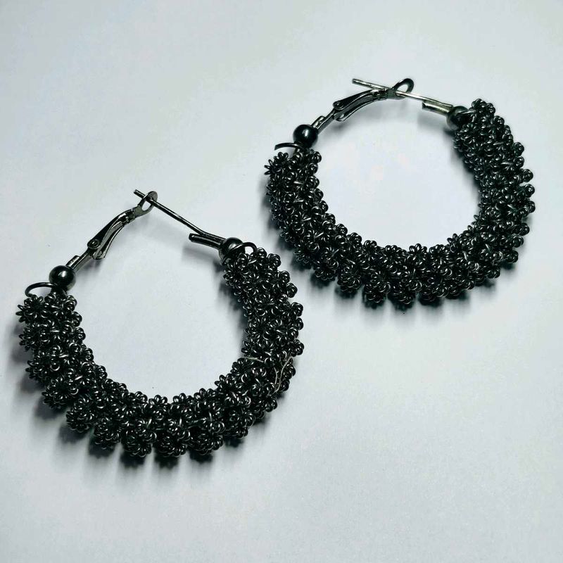 Black Metal Earrings