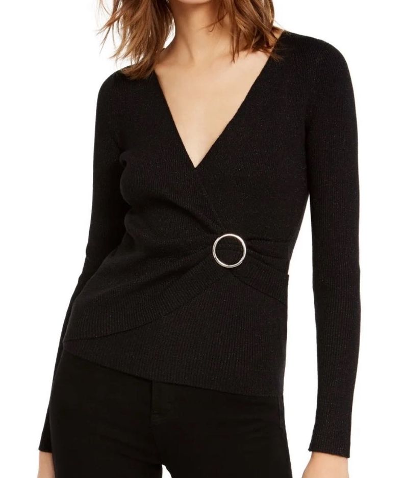 Black Wrap Top