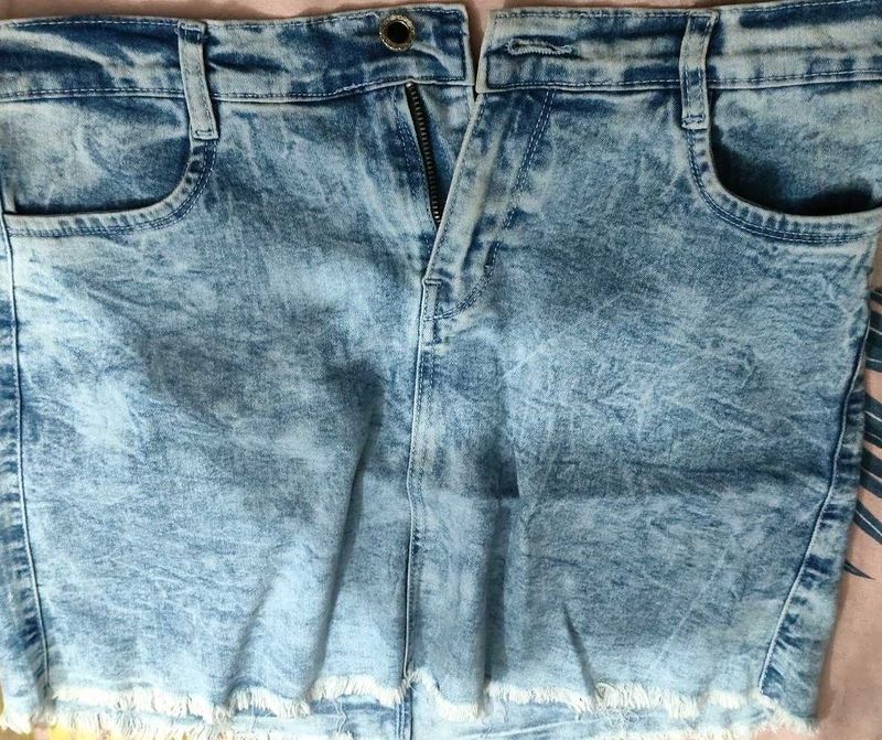 Denim Mini Skirt