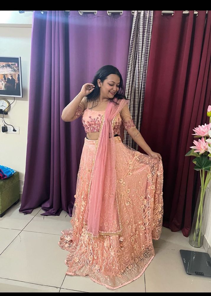 wedding ready Heavy lehnga hand enbroidred