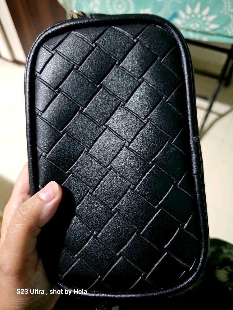 Woven Black Pouch (Wearable Either Way)