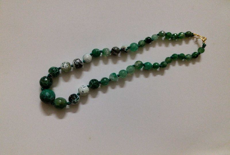 Green Beaded Necklace