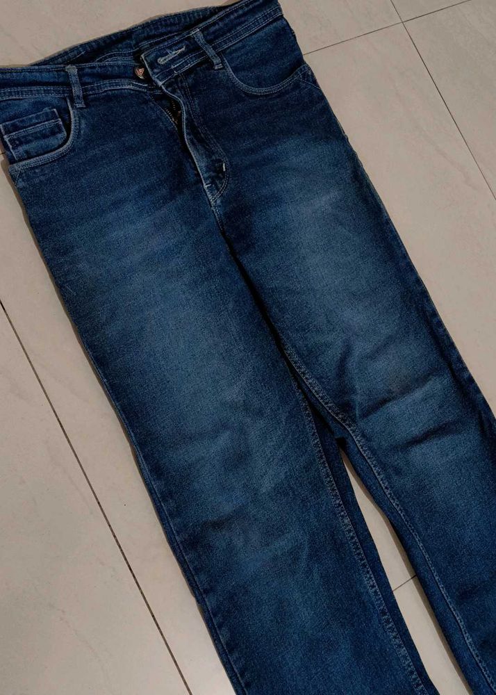 Dark Blue Denim Jeans