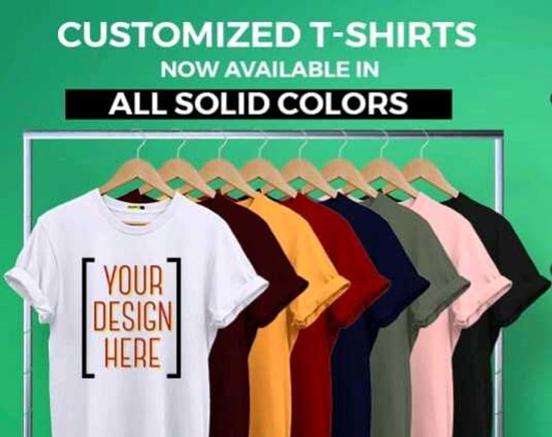 Customised printed Tshirt For Men And Women.