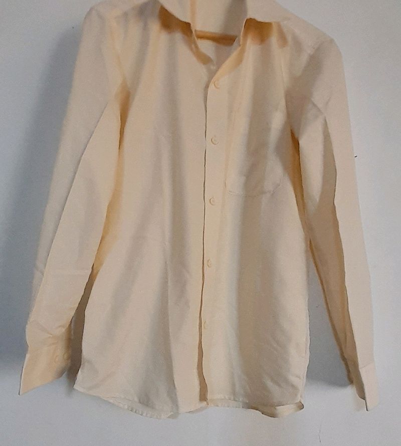 Cream Color Full shirt (MEN&#39;S)