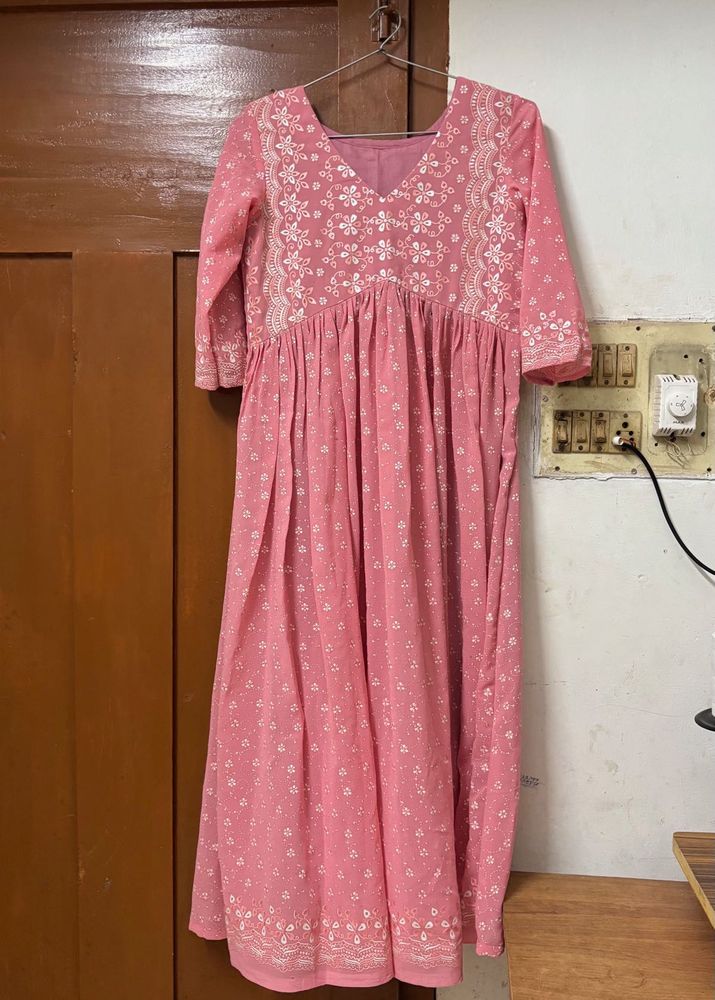 Pink Floral Dress