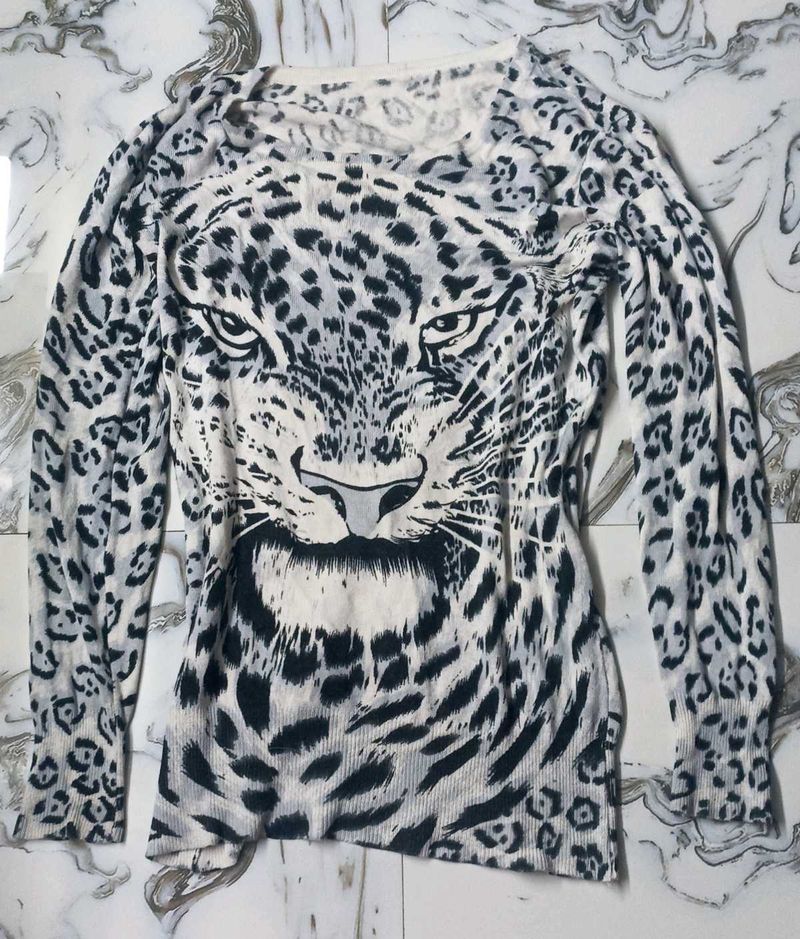 Y2k Animal Print Top