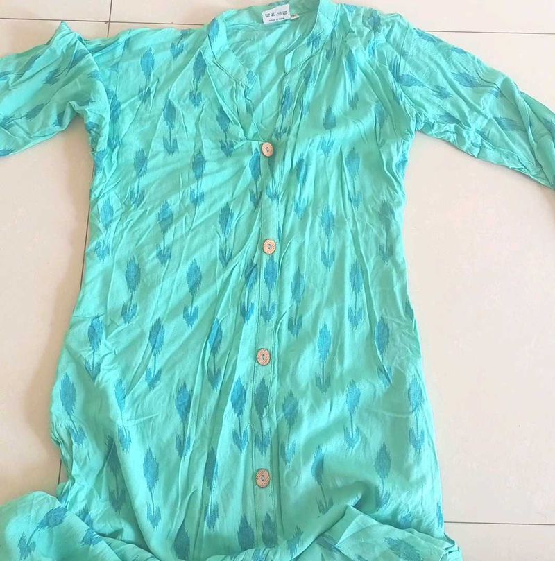 Stylish Blue Print Kurta