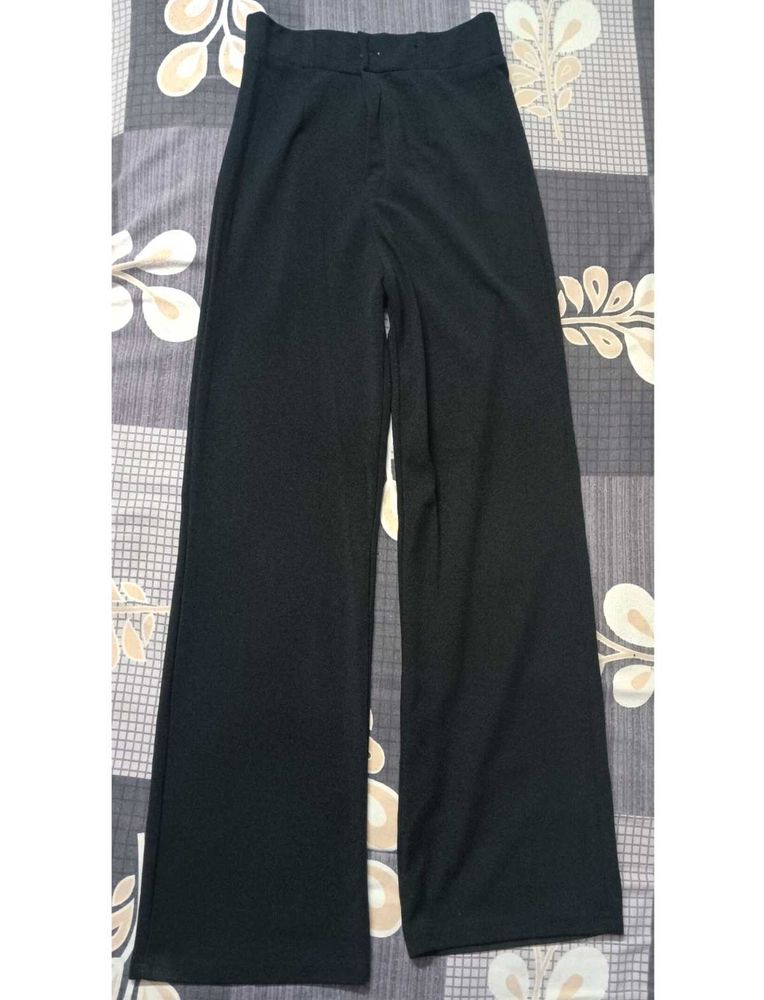 Black Wide Leg Trousers