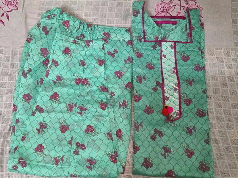 sea green kurta set