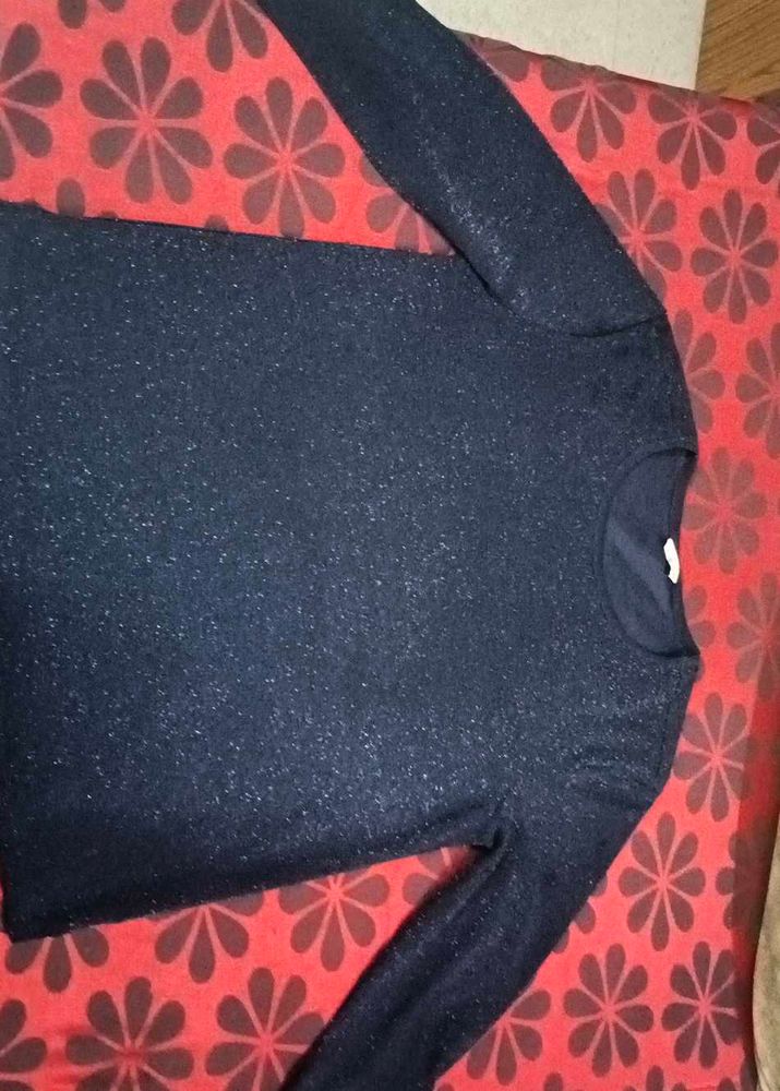 Sparkly Navy Blue Top