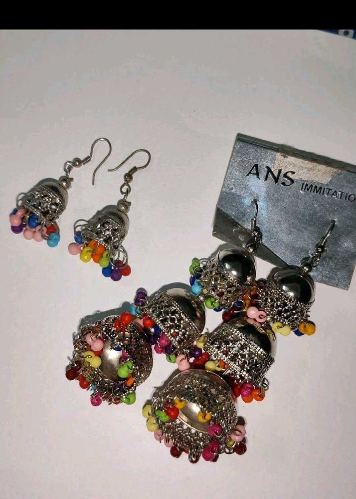 COMBO Colorful Jhumka Earrings