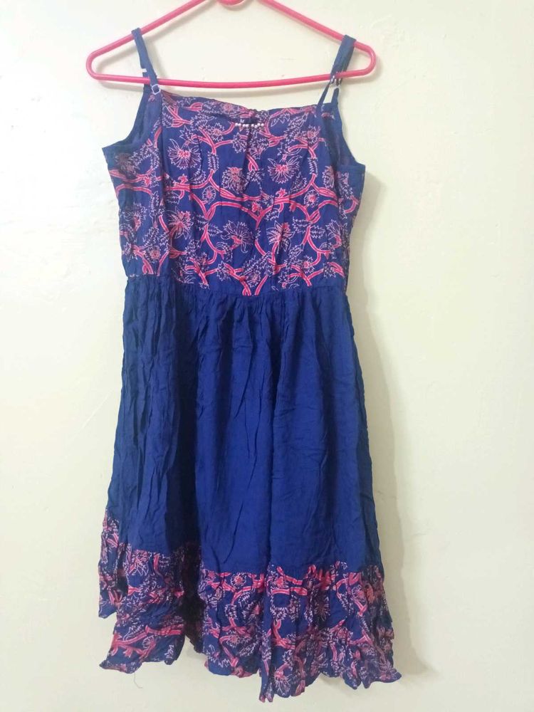 Blue &amp; Pink Print Sundress