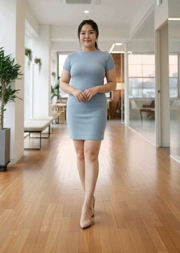 Cute Blue Bodycon Mini Dress