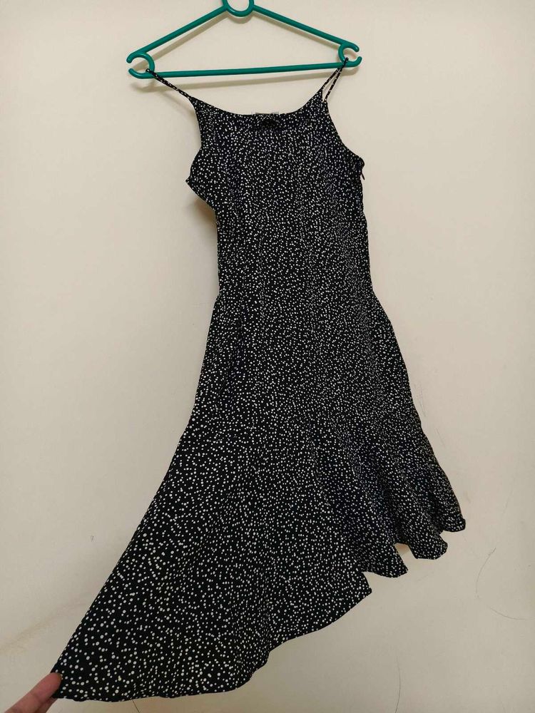 Black &amp; White Dotted Sundress