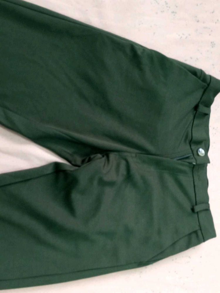 Green Casual Pants