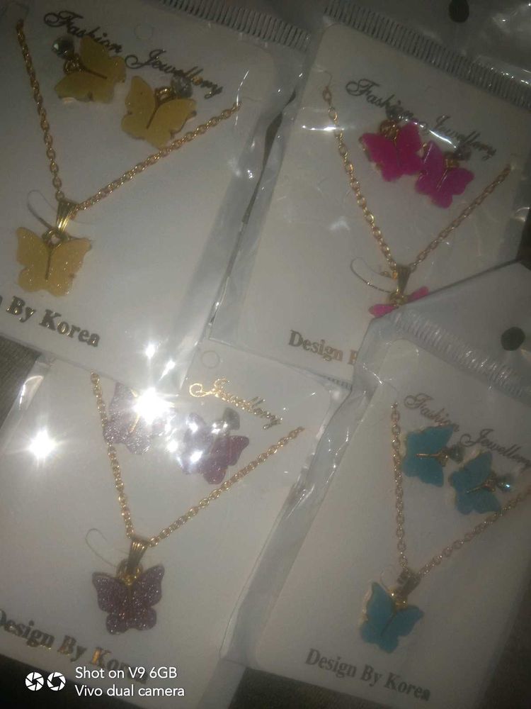 Butterfly Necklace Sets