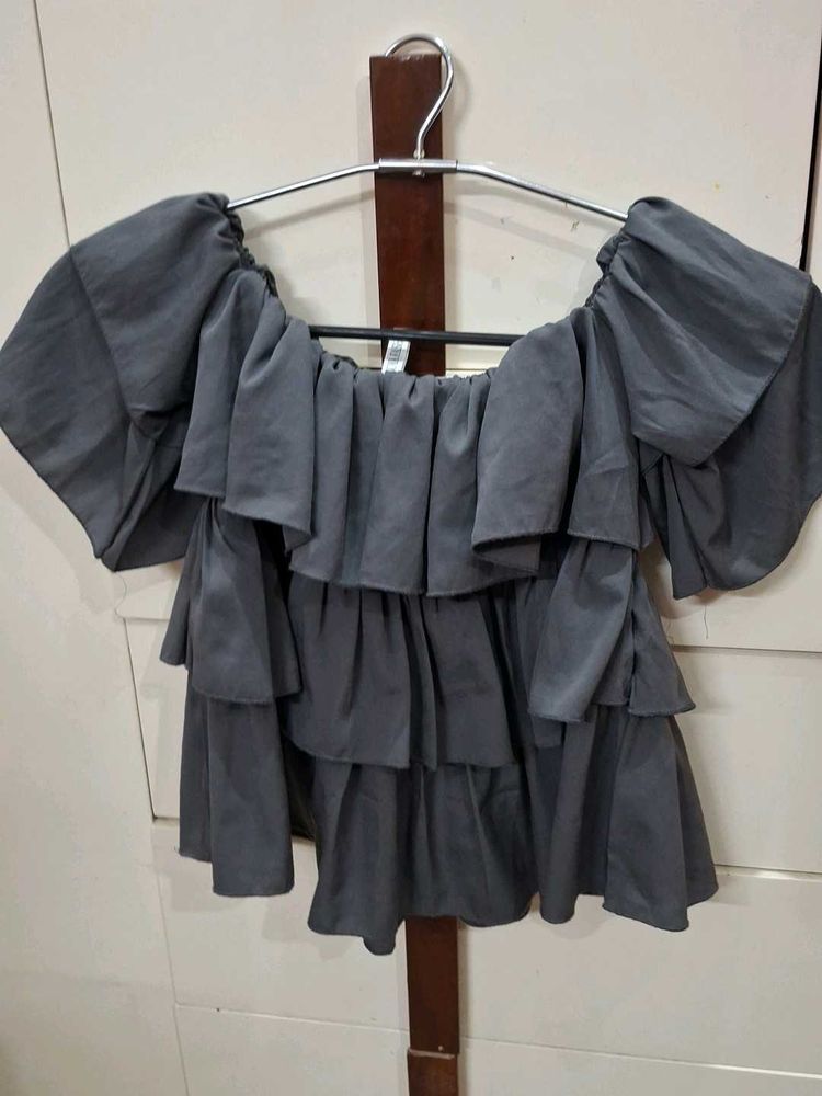 Ruffled Off-Shoulder Top