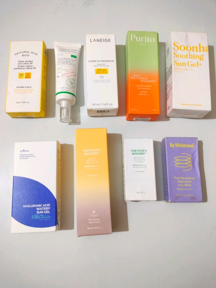 Available Korean Sunscreen