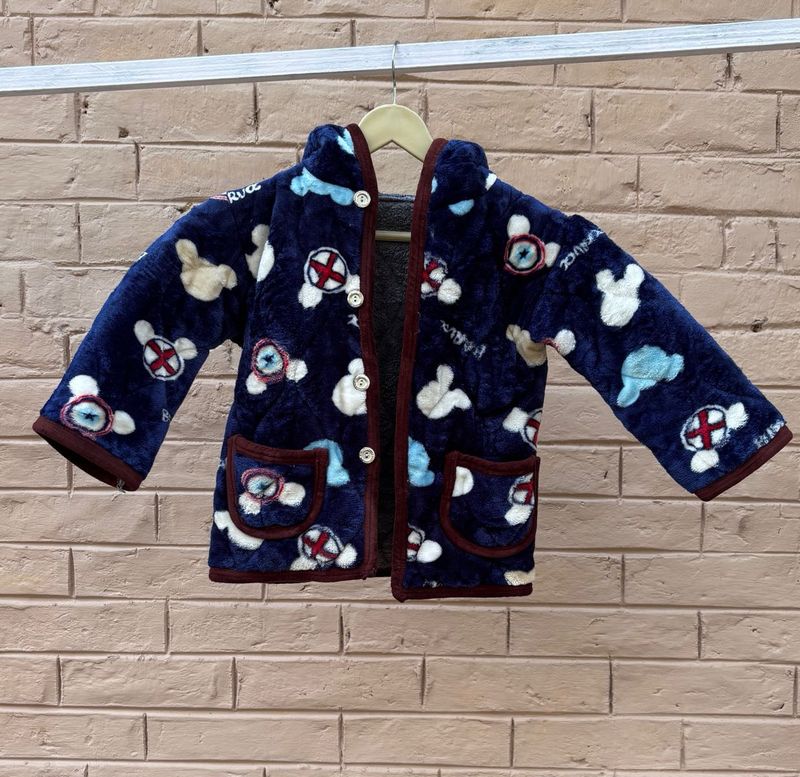 Cute Cartoon Print Baby Jacket