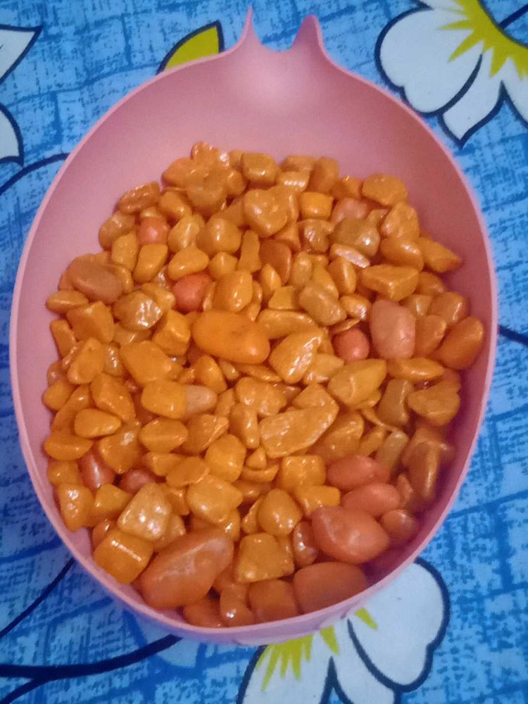 Orange Stone For Decoration