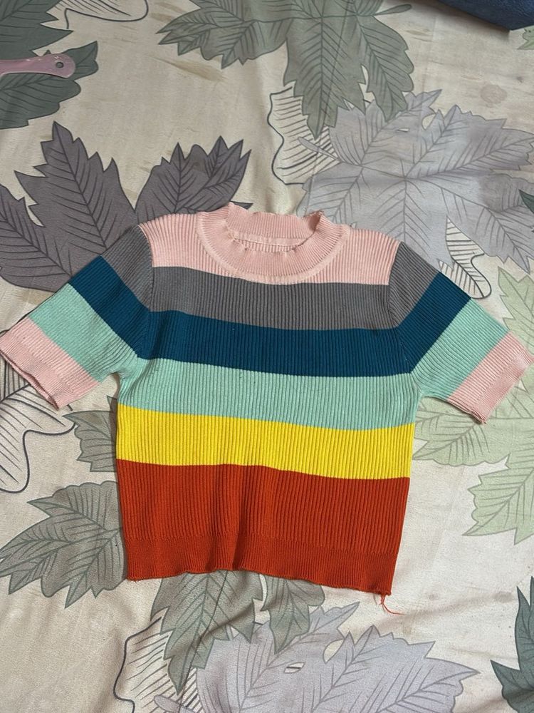 Its A Rainbow Crop Top