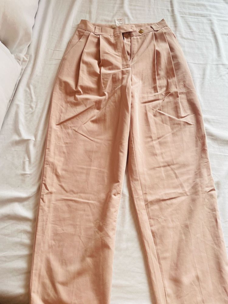 Peach Wide Leg Pants