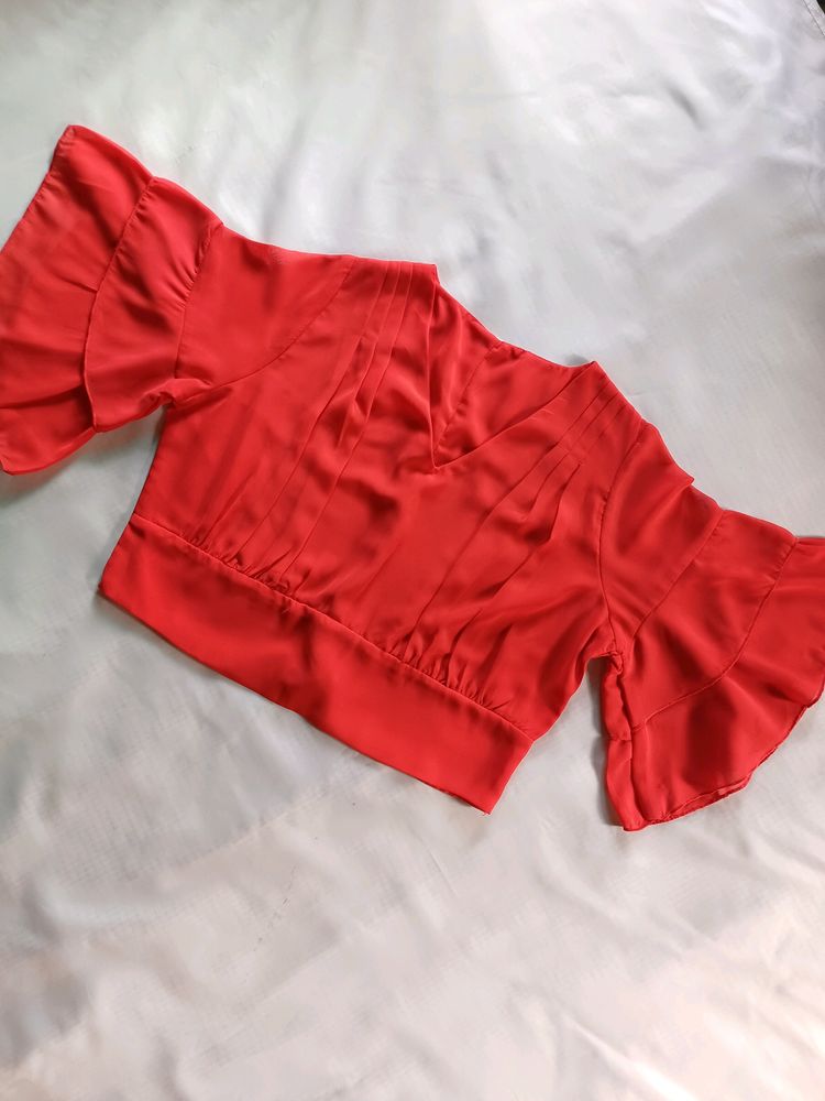 Flared Crop Top