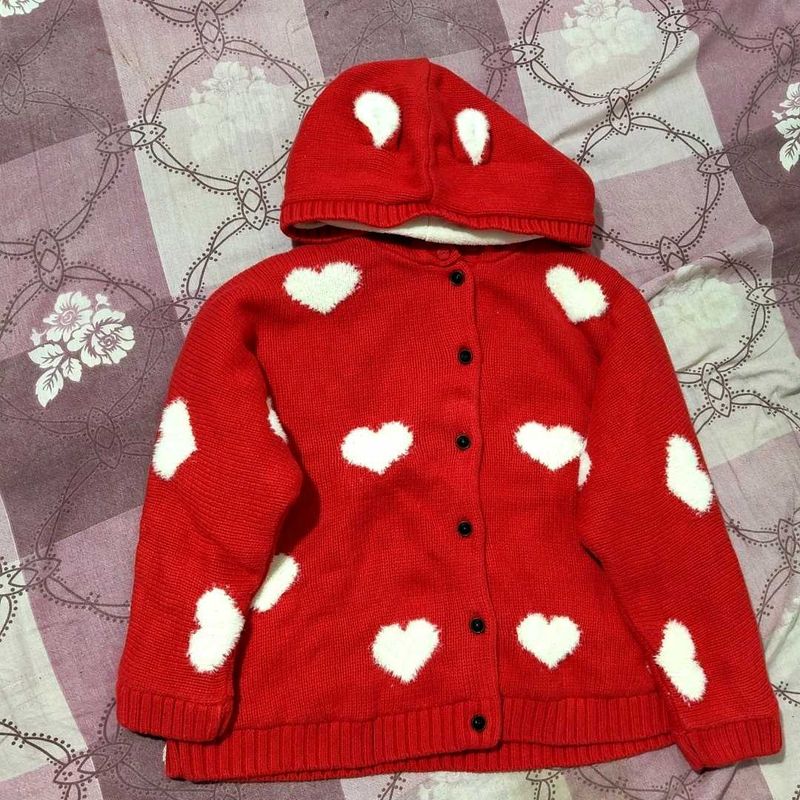 Red Heart Cardigan