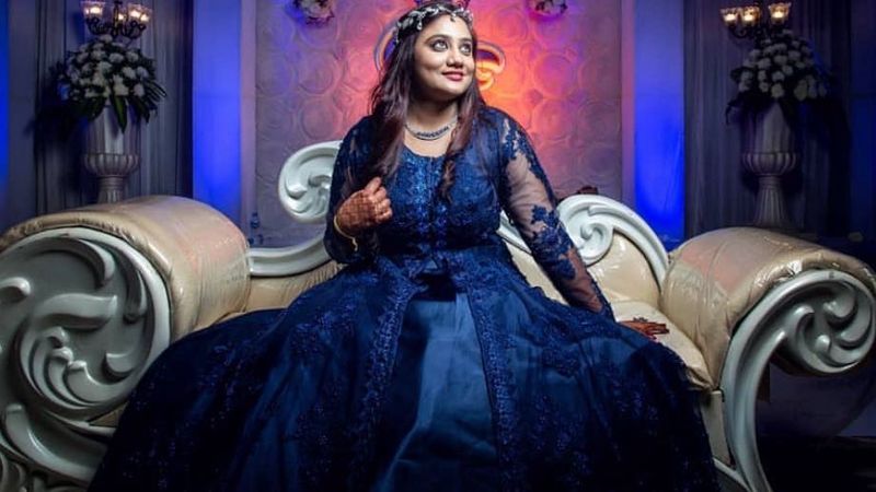 Stunning Gown With Heavy Embroidery &amp; Pearl