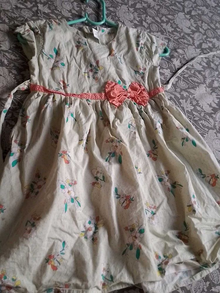 Light Green Cotton Frock
