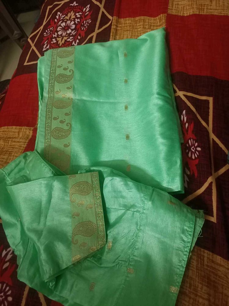 Green Saree with blouse