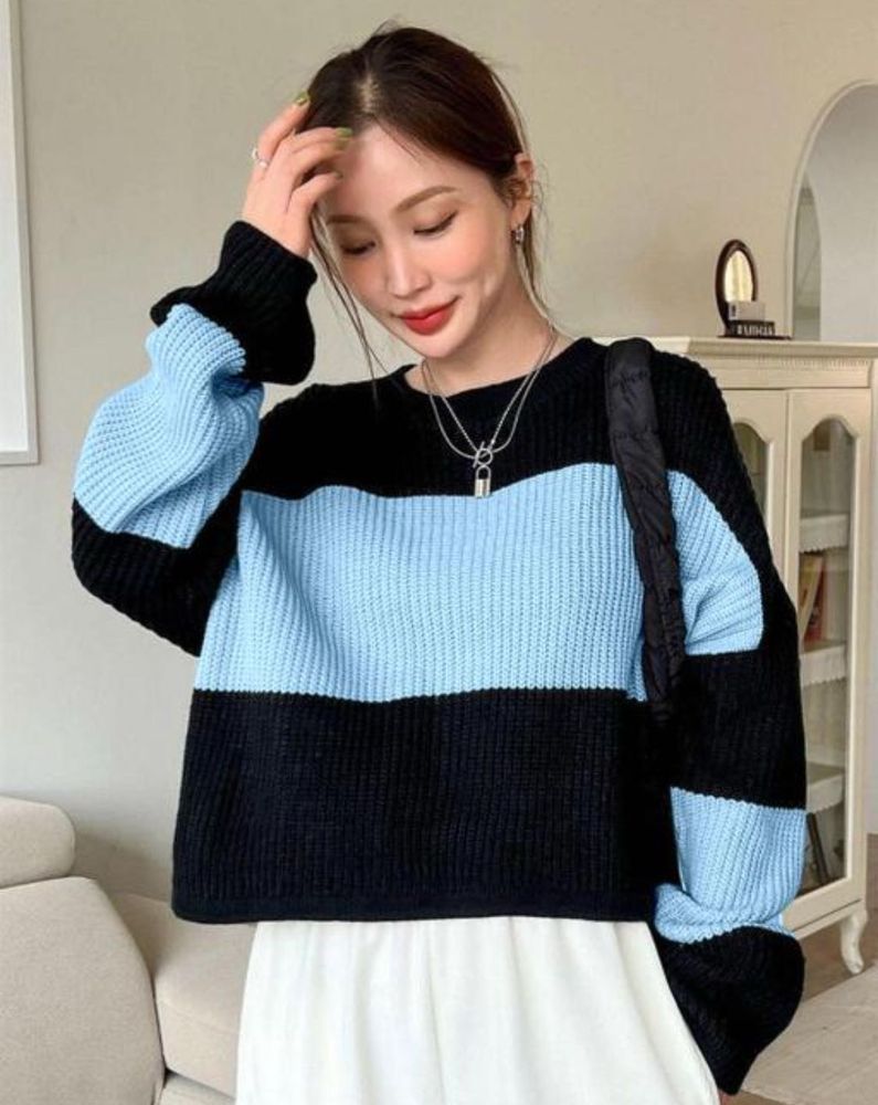 Stylish Striped Knit Tshirt