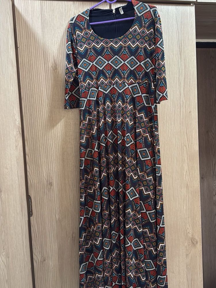Patterned Maxi Dress