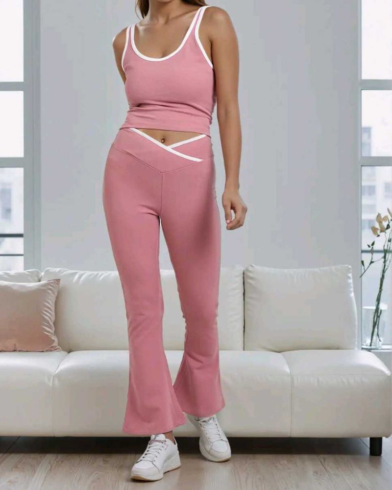 Pink Two-Piece Lounge Set
