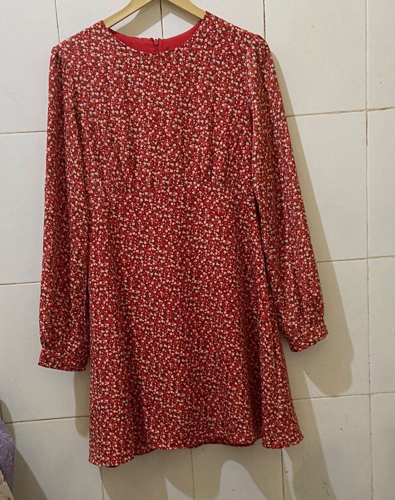 Floral Print Mini Dress