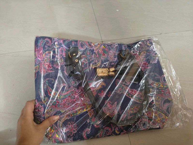 Brand New With Tag Embroidered Handbag