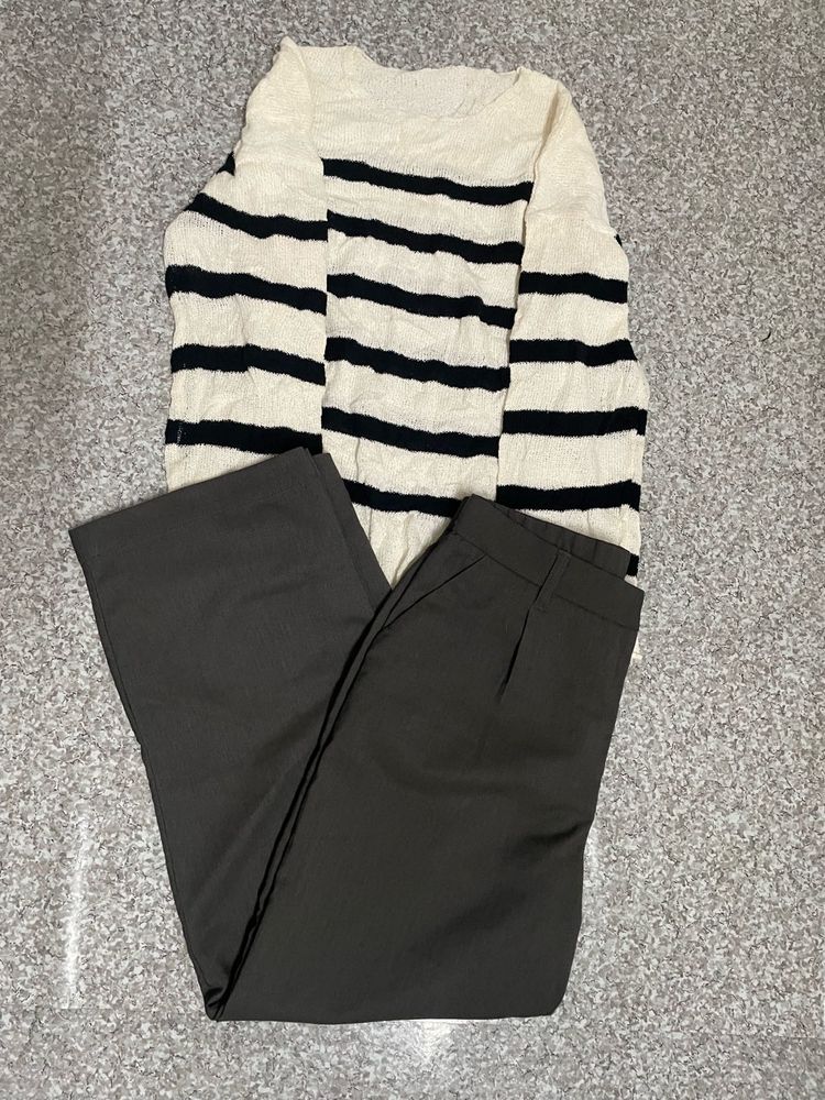 combo h&amp;m pants &amp; sweater