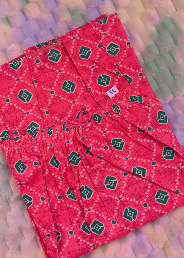 Pink Printed Night Suit