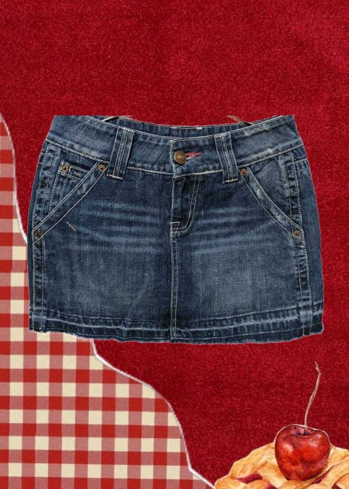 Y2k Denim Skirt Accept Cash Only