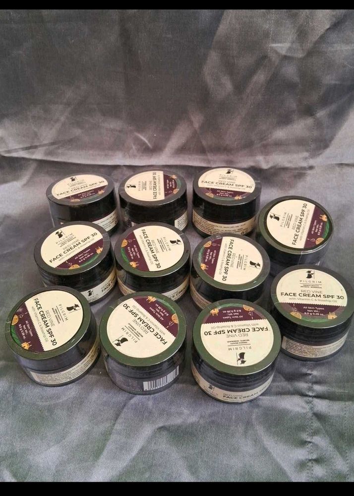 Pilgrim Red Vine Face Cream Pack Of 3