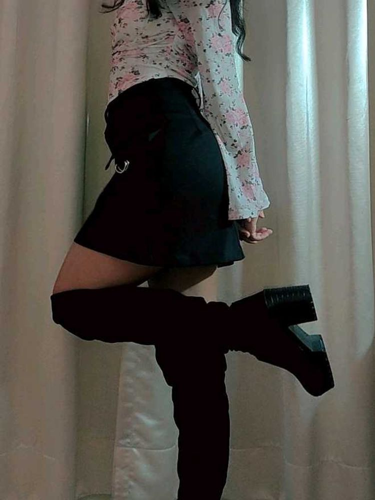Thigh High Black Boots