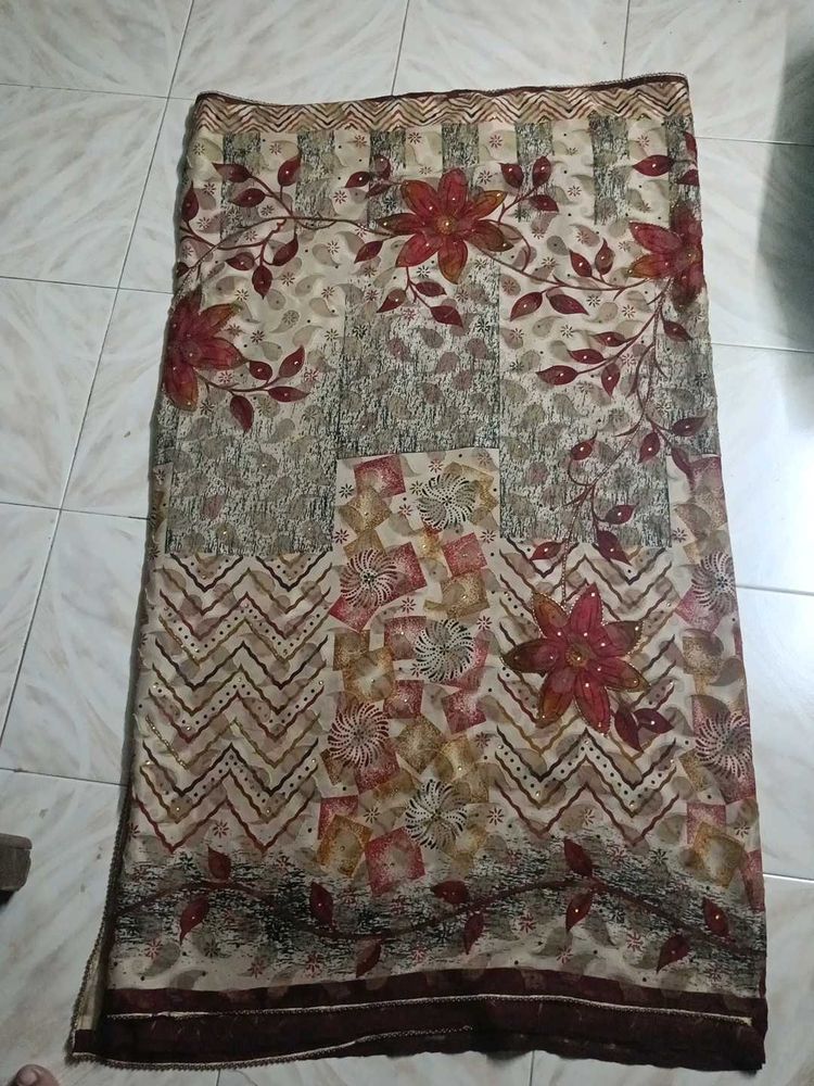 Elegant Floral Saree