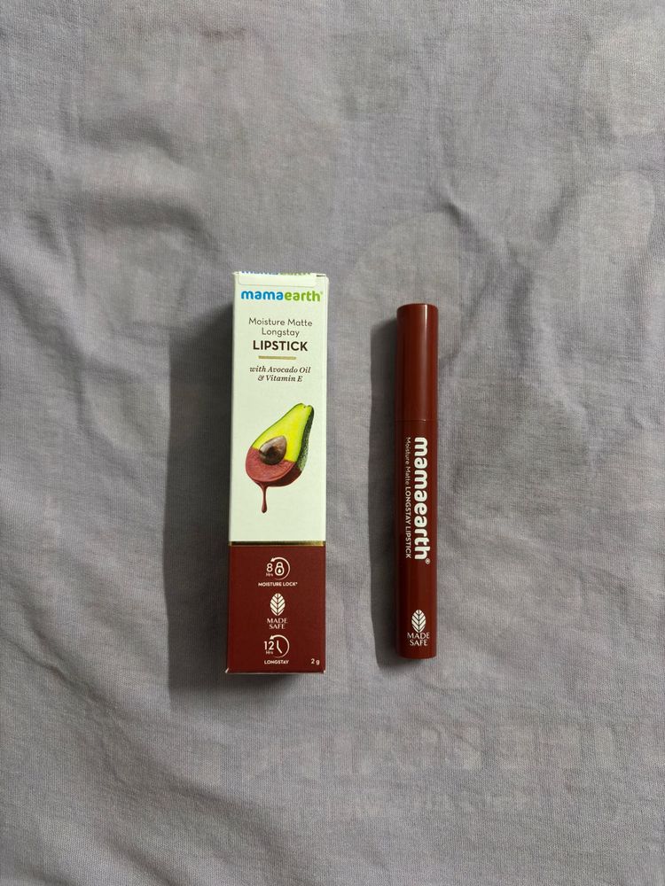 Mamaearth Moisture Matte Lipstick - Red Caramel