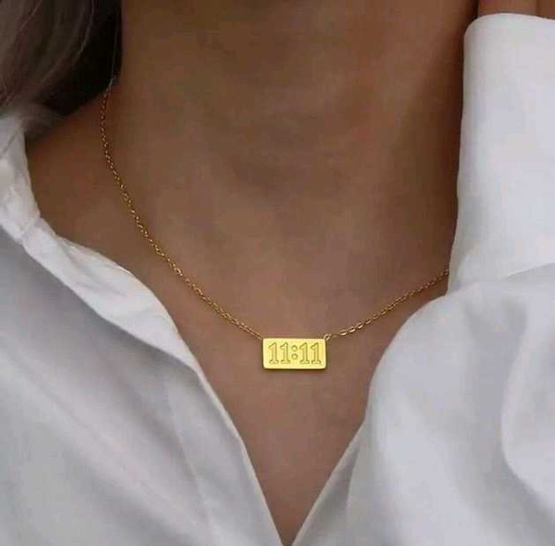 ANTI TARNISH Gold 11:11 Necklace