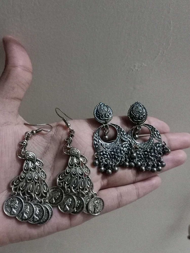 Oxidised Earings Pair.