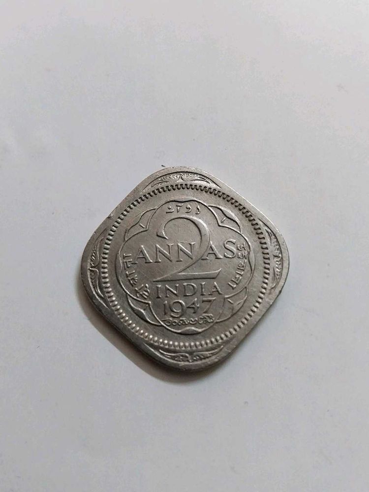 2 Anna Coin 1947 George VI