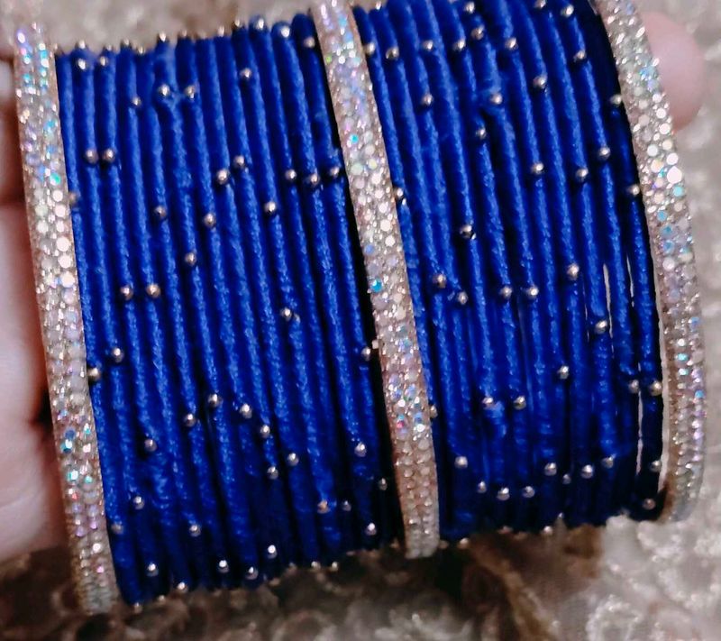 Blue &amp; stone  Bangles set
