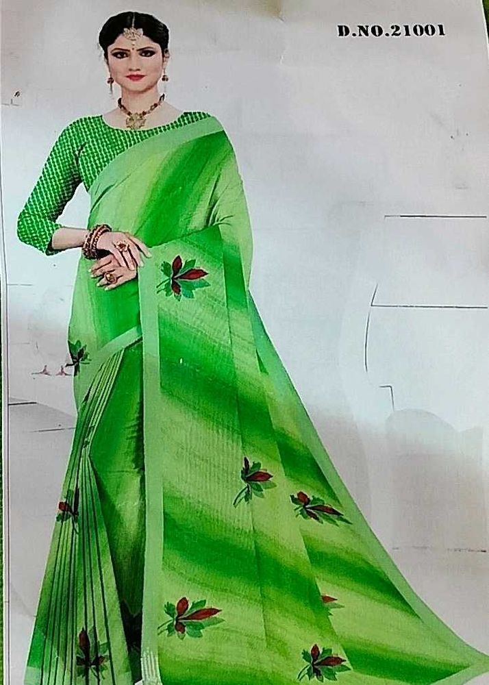 SHADED GREEN SAREE