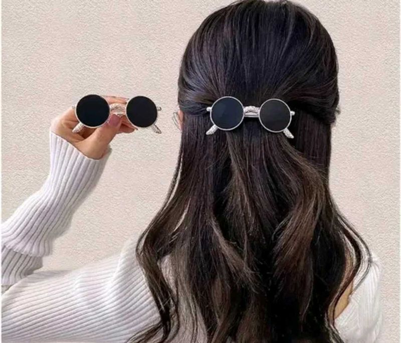 Cute Hair Clip Retro-Inspired Sunglass Style